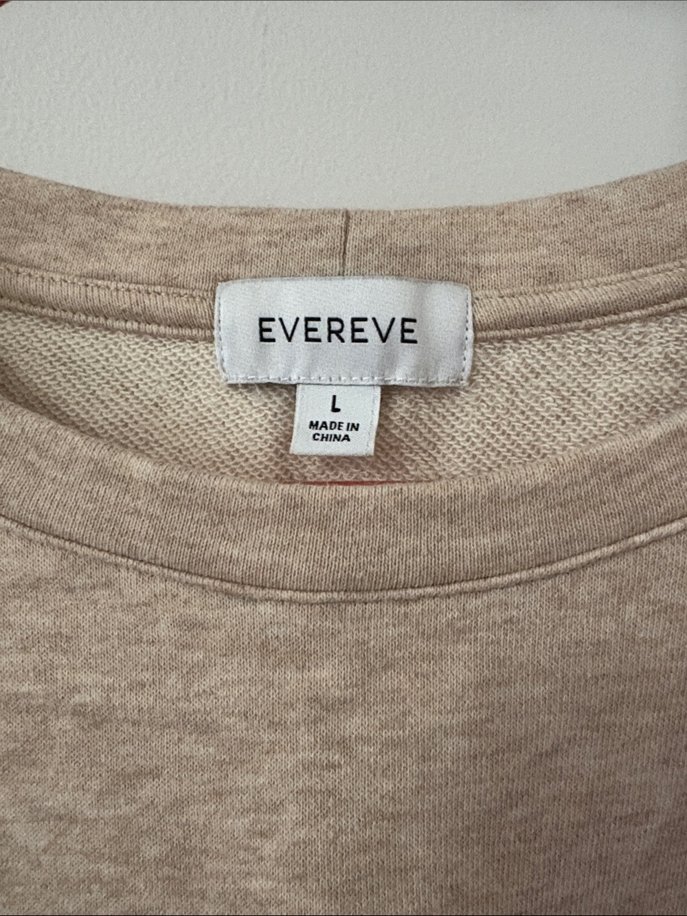 Evereve Neutral Puff-Sleeve Sweatshirt Top - Picture 2 of 4